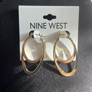 Hoops by Nine West gold color new never worn